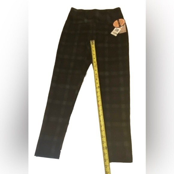Slimming Tummy Control Plaid Pants - Picture 6 of 6